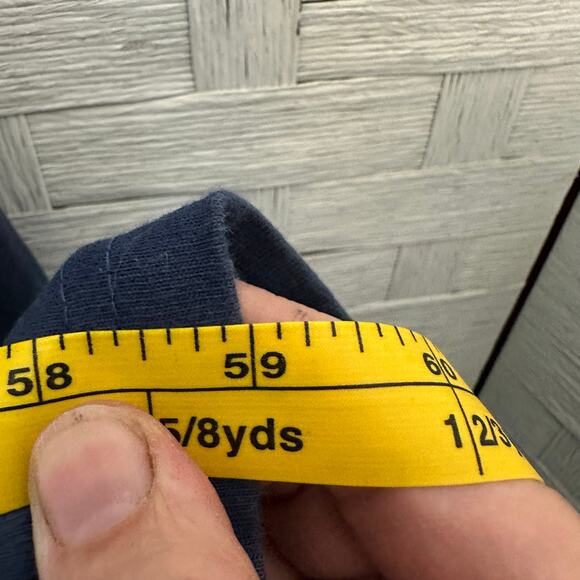 Cover charge women’s dress knit navy blue painted pockets Lagenlook art teacher - Picture 10 of 13